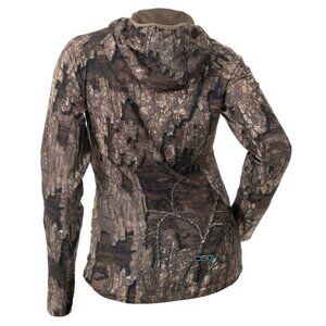 DSG WOMEN'S CAMO REALTREE TIMBER BEXLEY EDGE RIPSTOP TECH HUNTING HOODIE SMALL